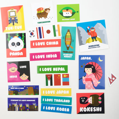 Suatelier - Stickers On The Road - Asia