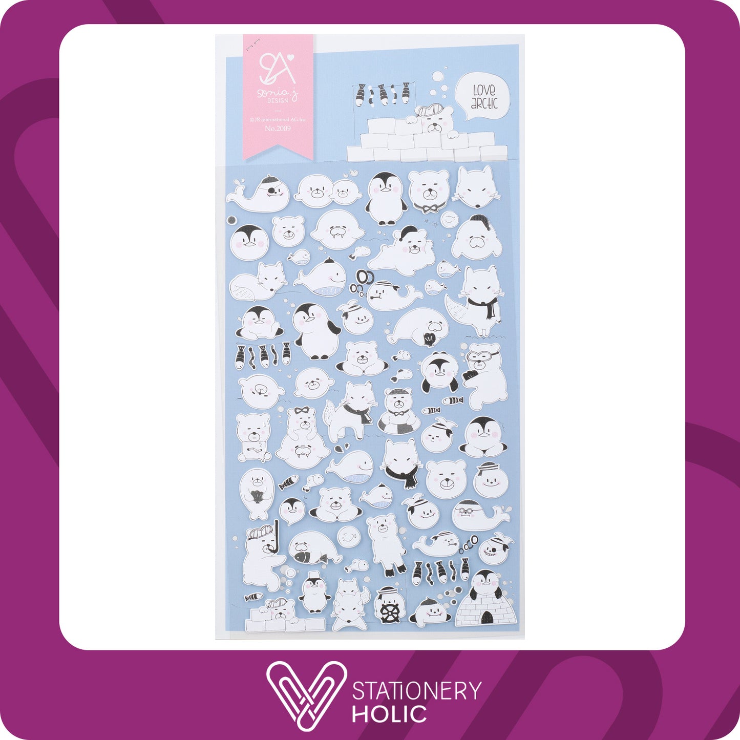 Suatelier - Stickers Sonia Design - Love Arctic