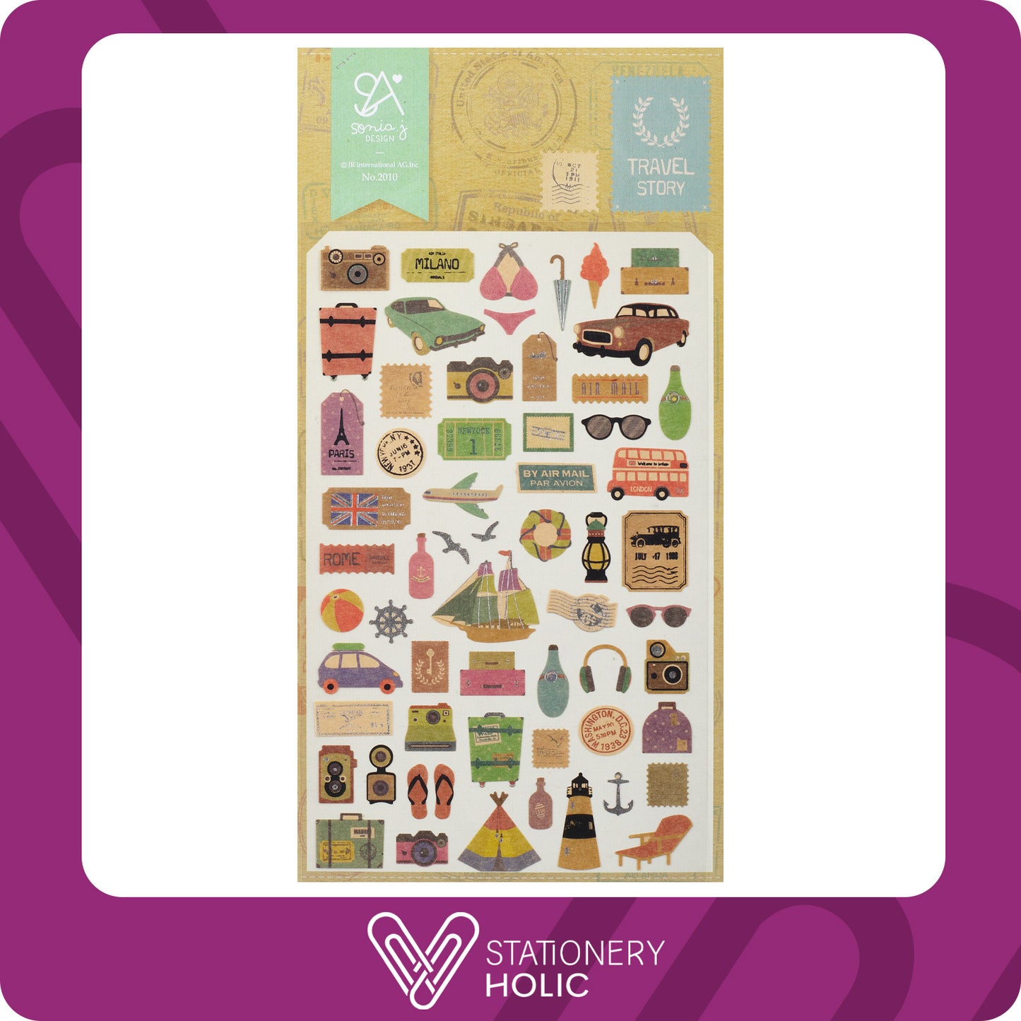 Suatelier - Stickers Sonia Design - Travel Story