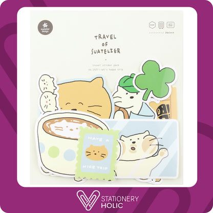 Suatelier - Stickers Travel - Cat's Happy Trip