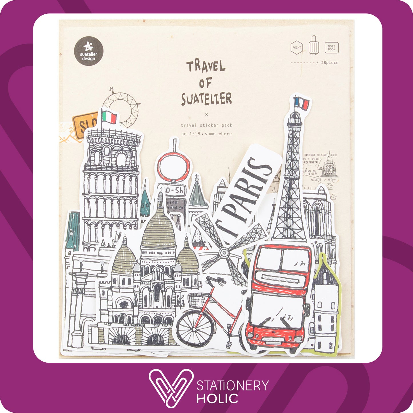 Suatelier - Stickers Travel - Some Where
