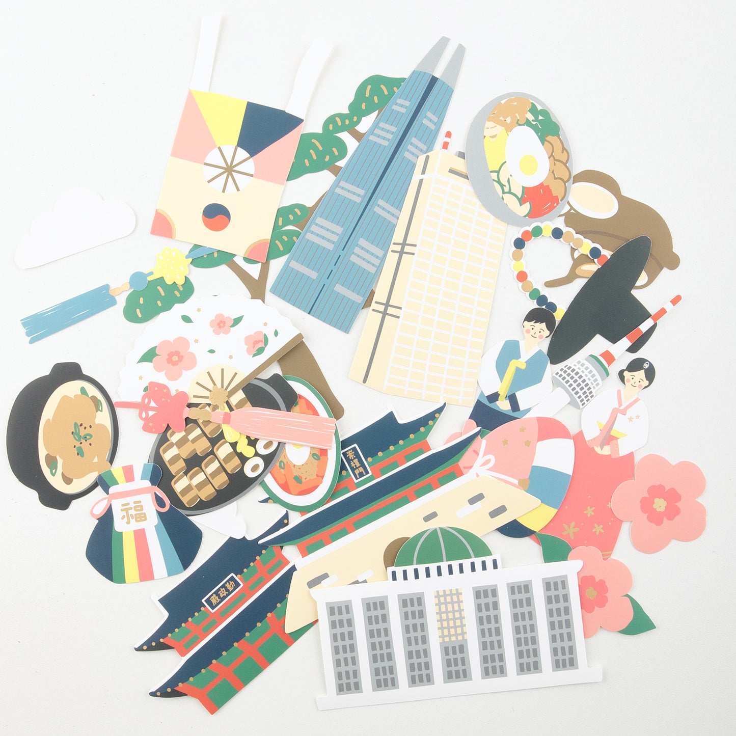 Suatelier - Stickers Travel - Welcome To Korea