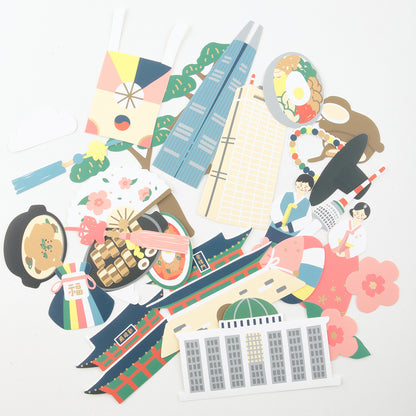 Suatelier - Stickers Travel - Welcome To Korea