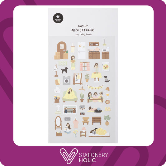 Suatelier - Stickers - Vlog_Home