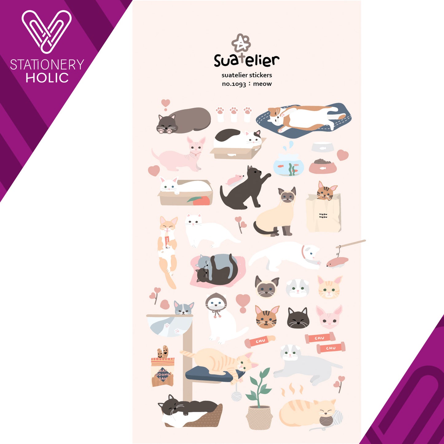 Suatelier - Stickers - Meow
