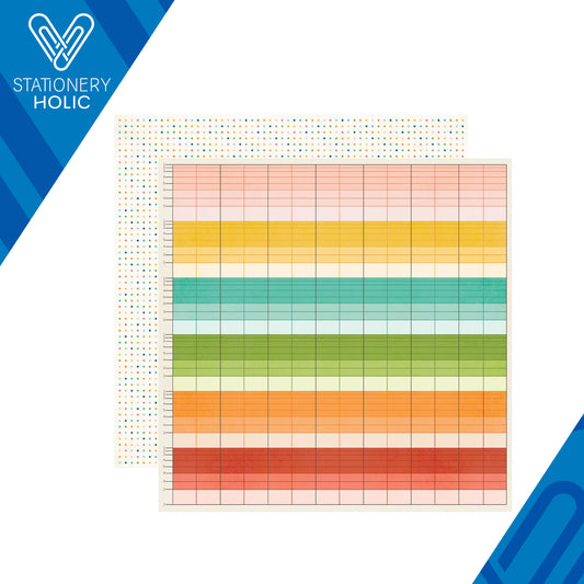 Simple Stories - Hoja Papel 12 x 12 - Summer Snapshots - Easy Breezy