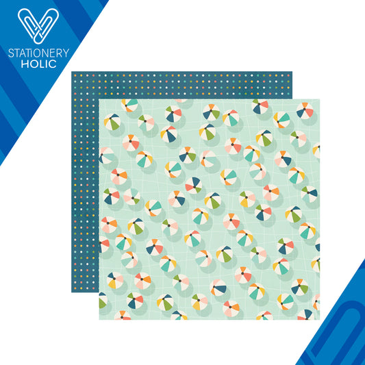 Simple Stories - Hoja Papel 12 x 12 - Summer Snapshots - Let's Go Outside