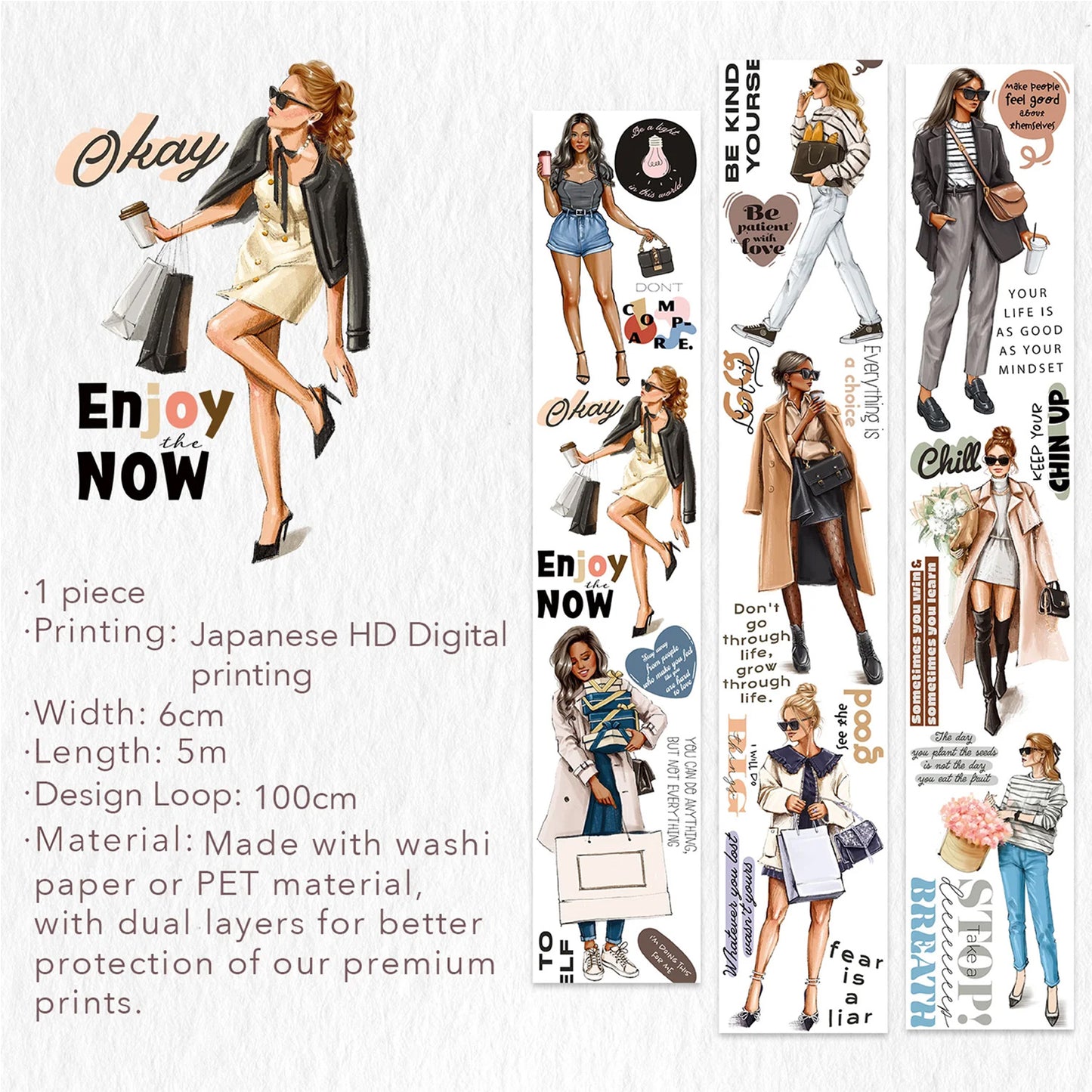 The Washi Tape Shop - Washi o PET Tape WM - Chic Attitude