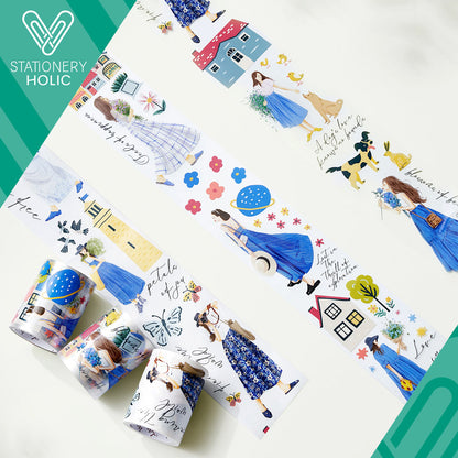 The Washi Tape Shop - Washi o PET Tape WM - Morocco's Blue Hues