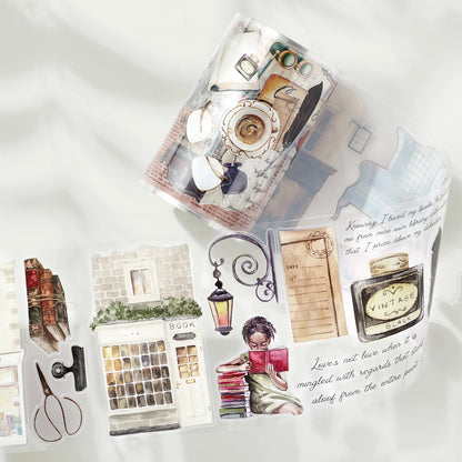 The Washi Tape Shop - Washi o PET Stickers WL - Cats and Books