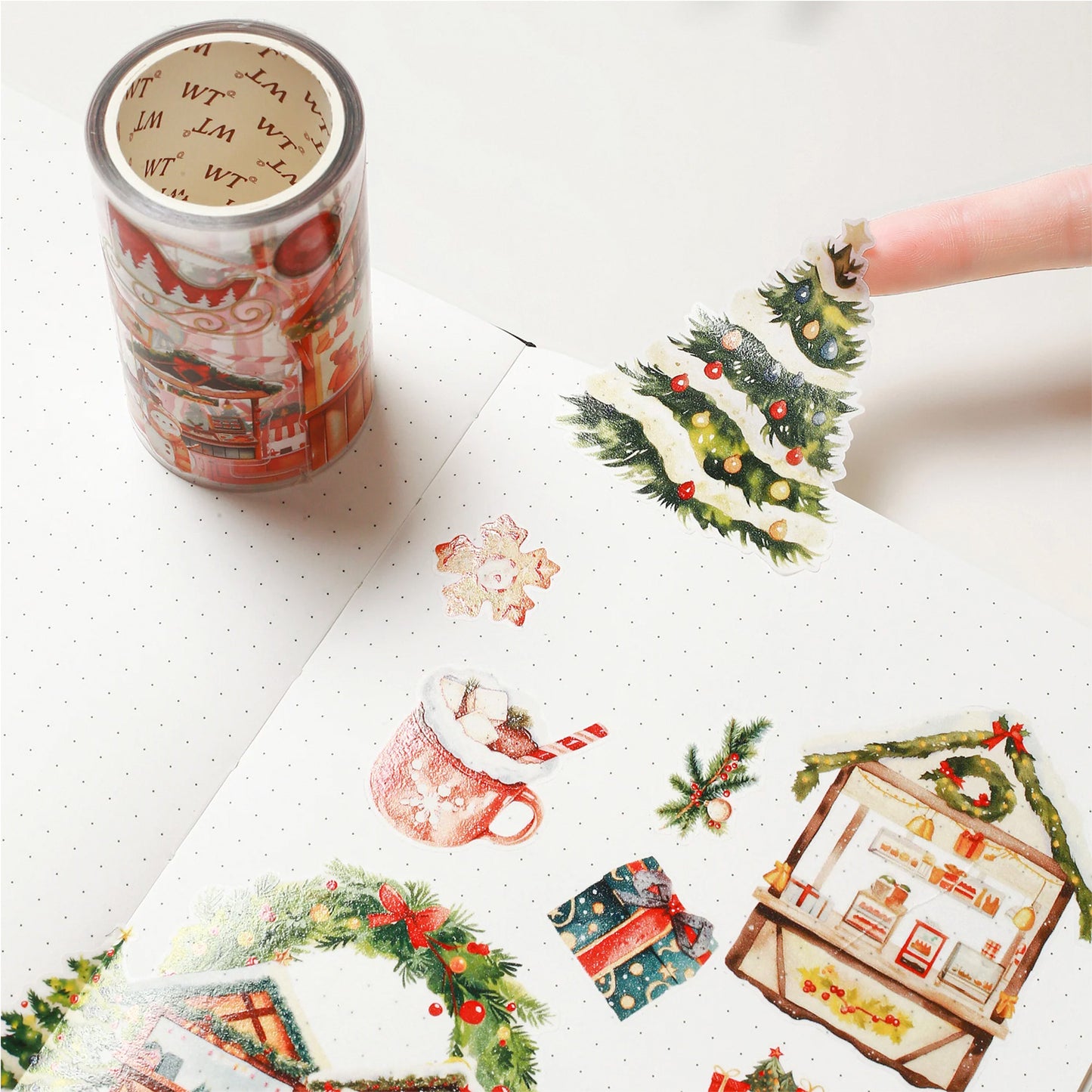 The Washi Tape Shop - Washi o PET Stickers WL - Christmas Market