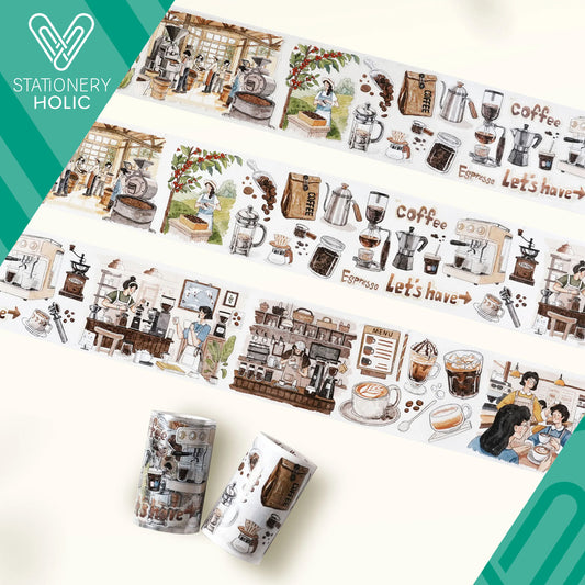 The Washi Tape Shop - Washi o PET Stickers WL - Life of Coffee