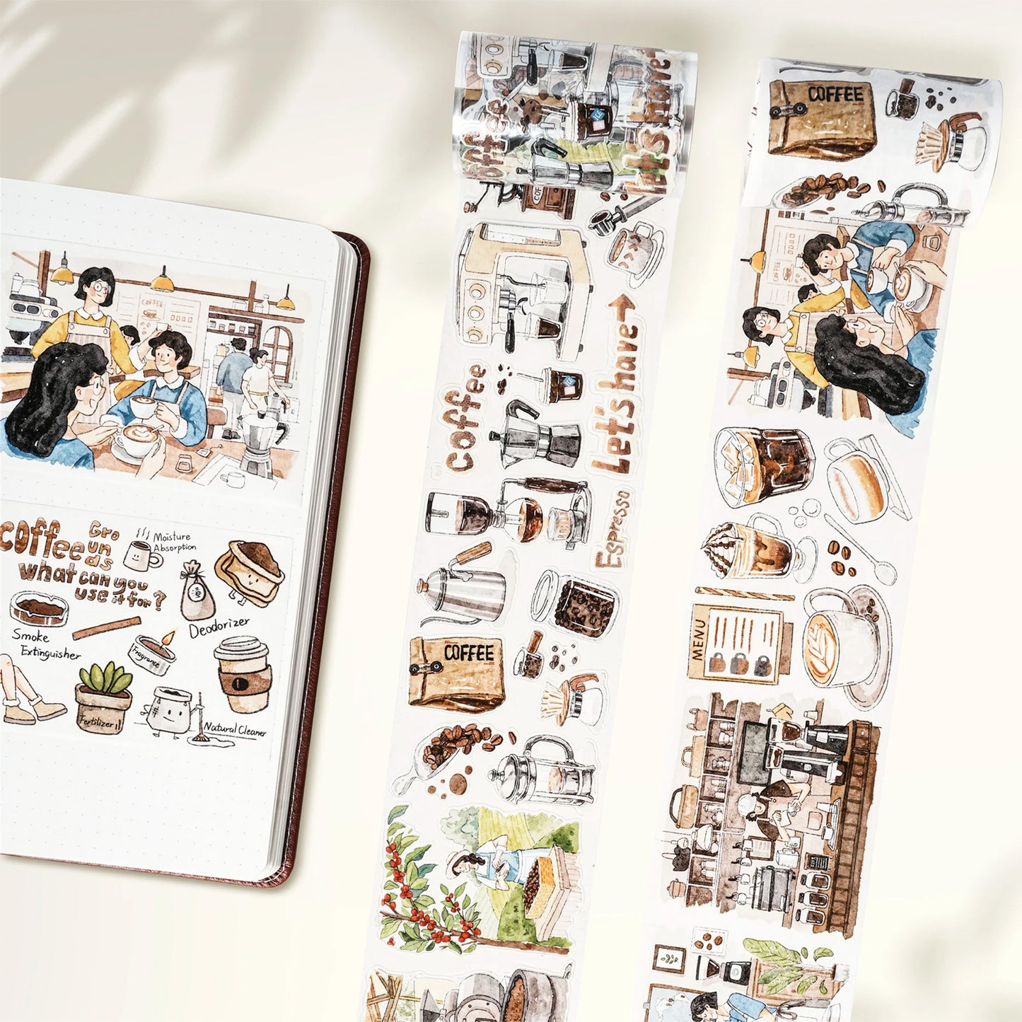 The Washi Tape Shop - Washi o PET Stickers WL - Life of Coffee