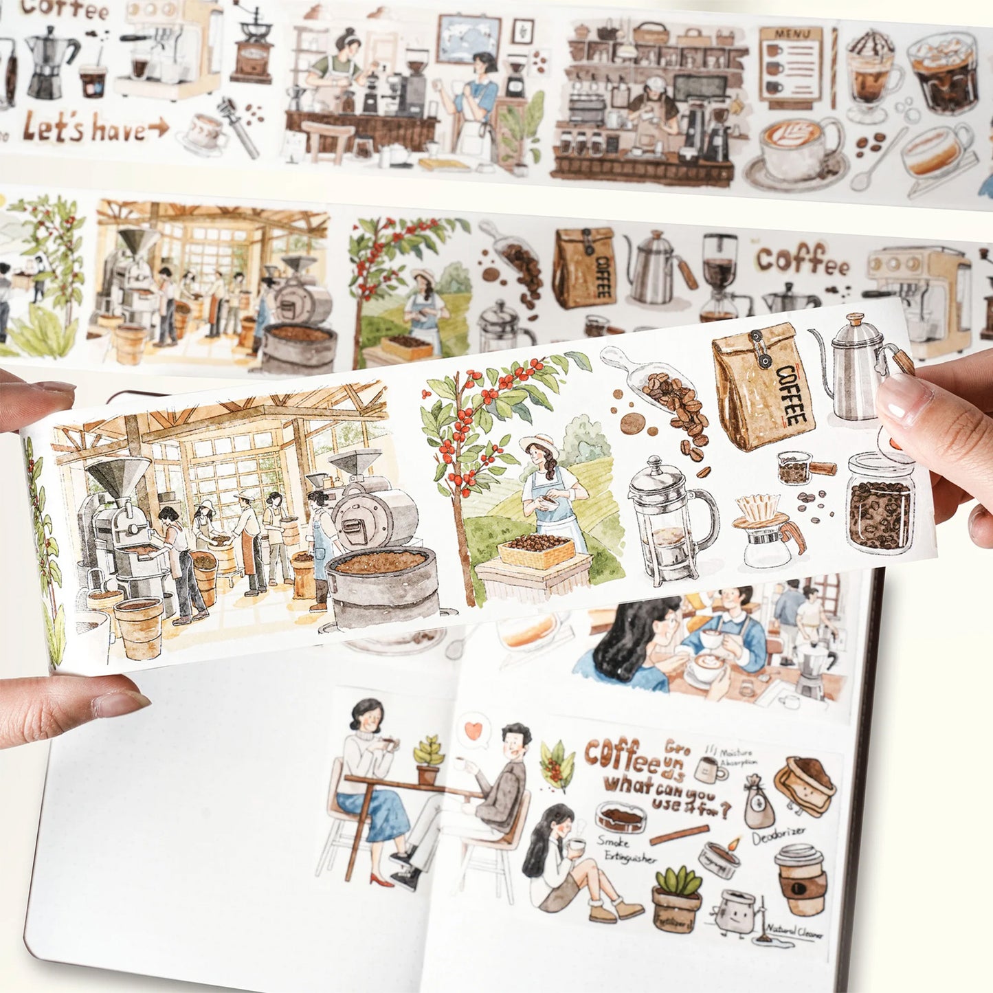 The Washi Tape Shop - Washi o PET Stickers WL - Life of Coffee