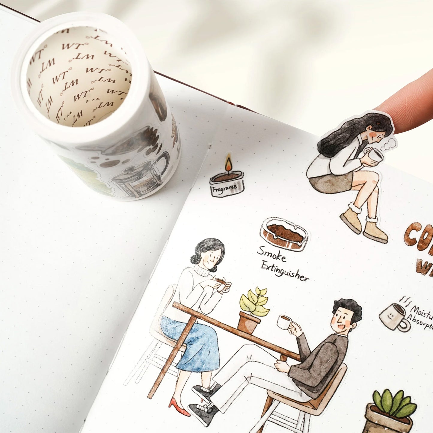 The Washi Tape Shop - Washi o PET Stickers WL - Life of Coffee