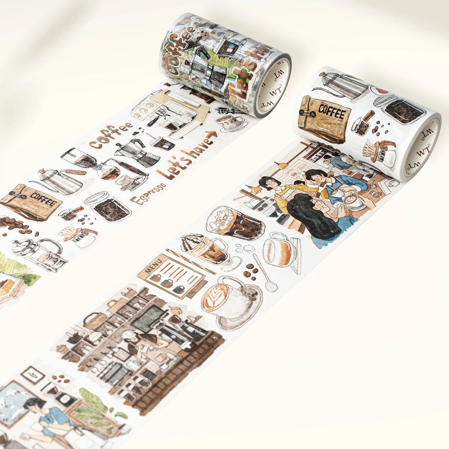 The Washi Tape Shop - Washi o PET Stickers WL - Life of Coffee