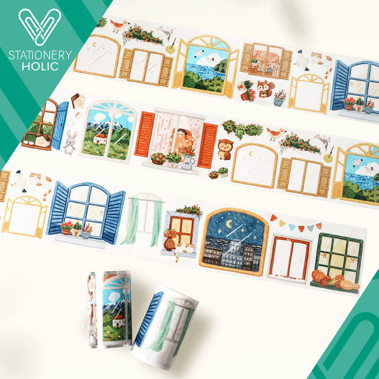 The Washi Tape Shop - Washi o PET Stickers WL - Pane & Simple
