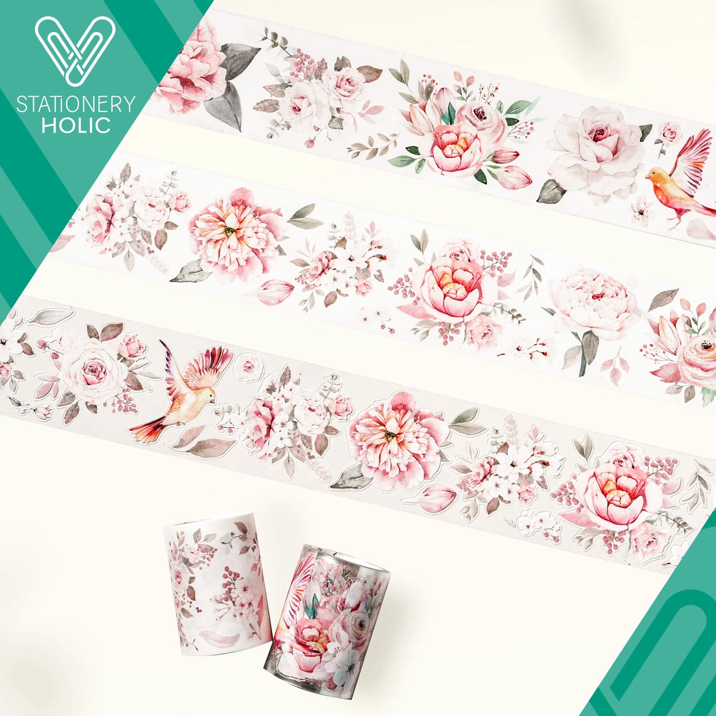 The Washi Tape Shop - Washi o PET Stickers WM - Pink Velvet