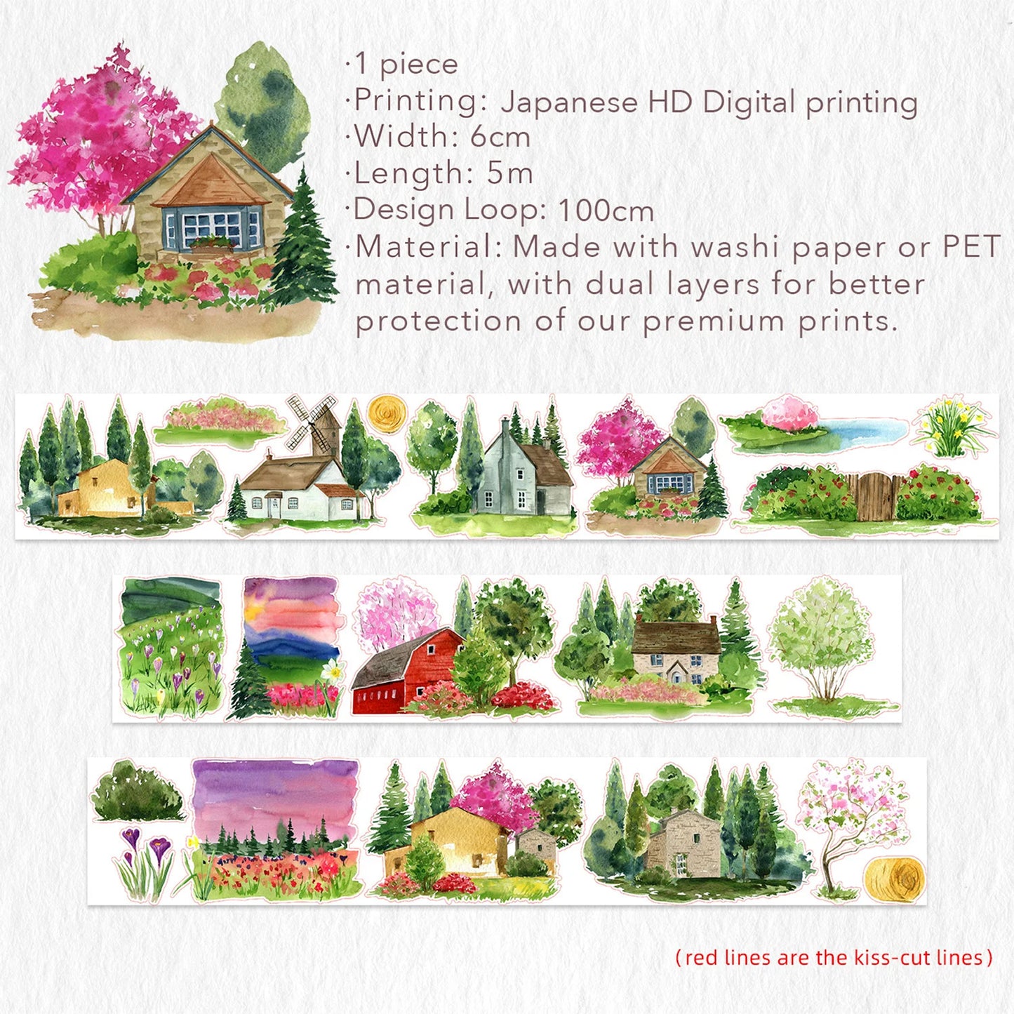 The Washi Tape Shop - Washi o PET Stickers WM - Seasons Spring Awakening