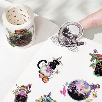 The Washi Tape Shop - Set Washi Stickers - Midnight Mischief