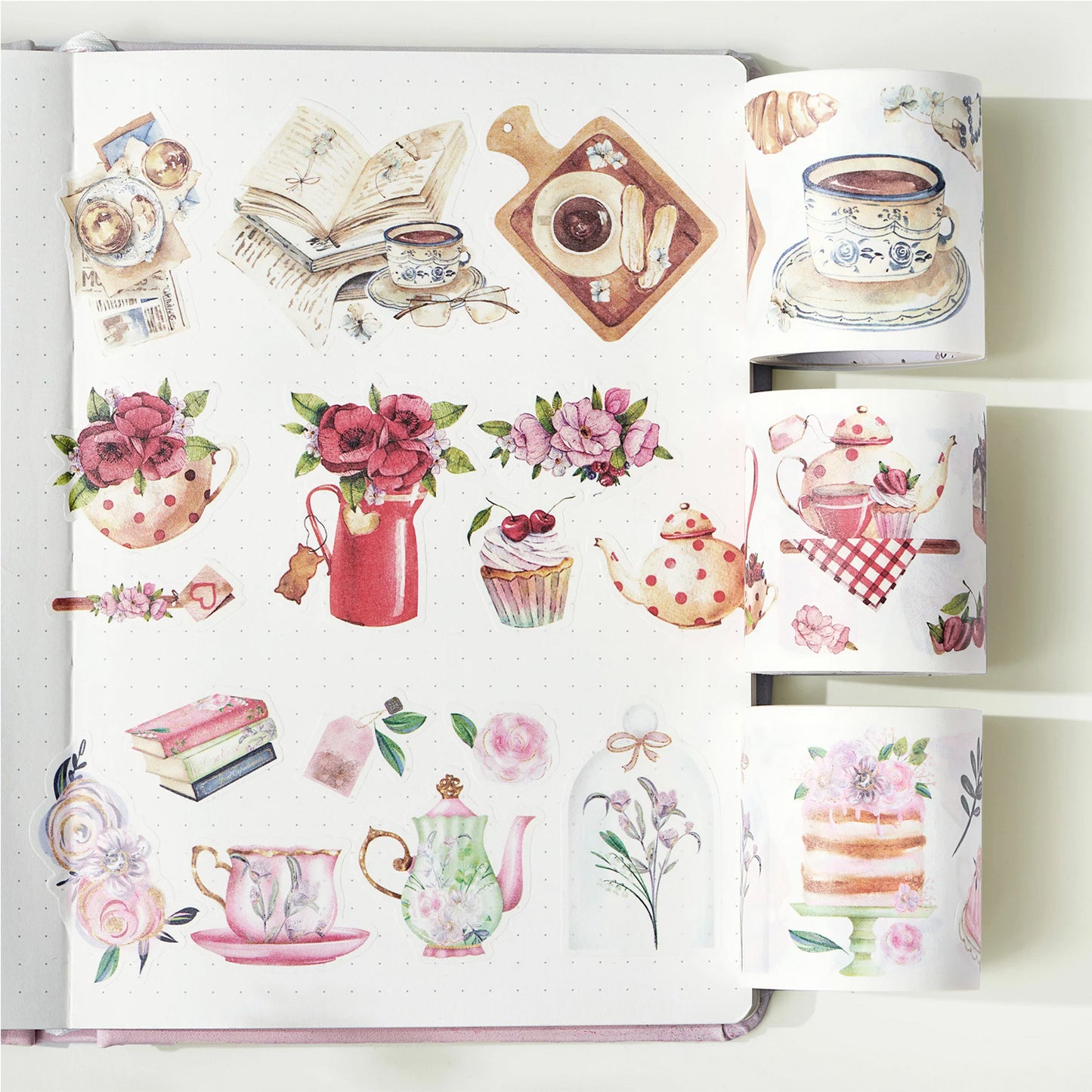 The Washi Tape Shop - Set Washi Stickers - Tea Temptations