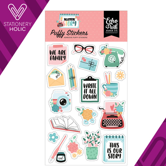 Echo Park - Puffy Stickers - Telling Our Story