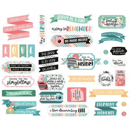 Echo Park - Ephemera Titles & Phrases - Telling Our Story