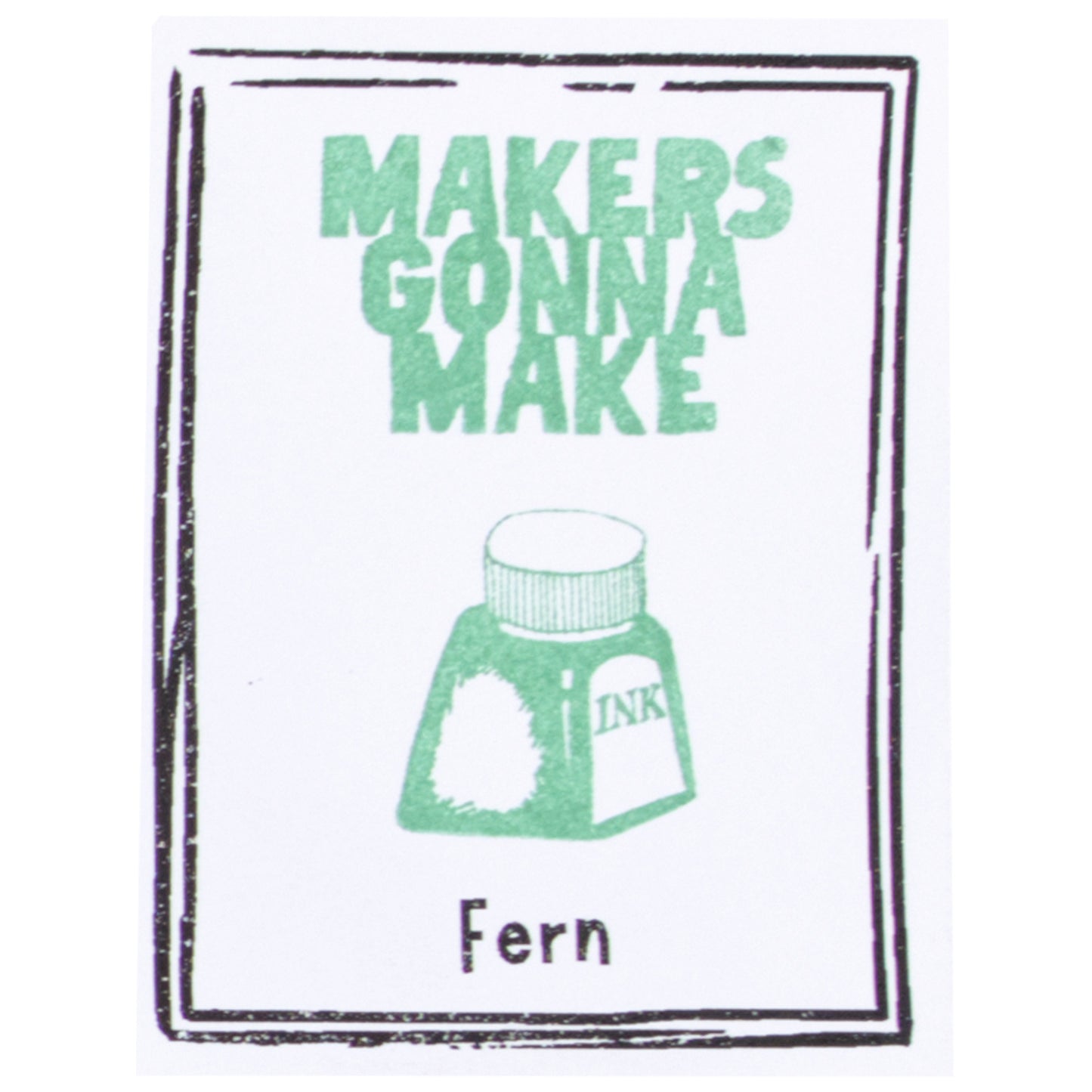 The Stamp Market - Almohadilla de Tinta Mini - Fern
