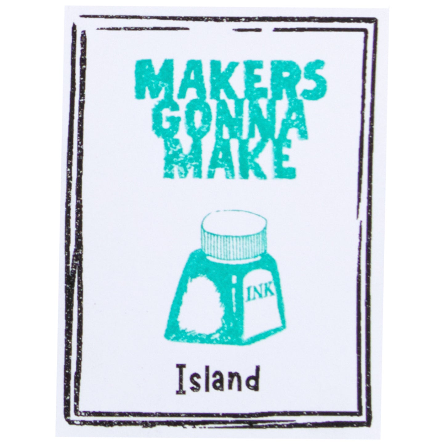 The Stamp Market - Almohadilla de Tinta Mini - Island