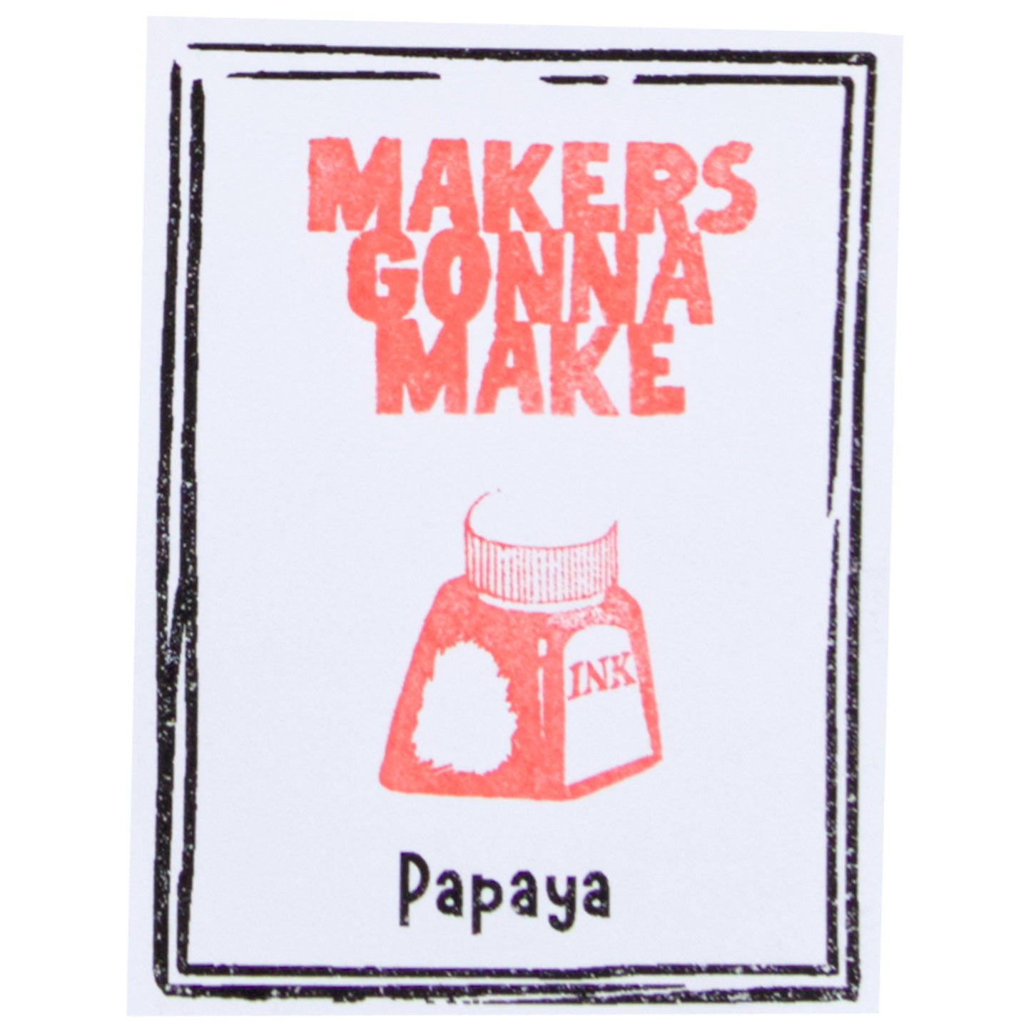 The Stamp Market - Almohadilla de Tinta Mini - Papaya