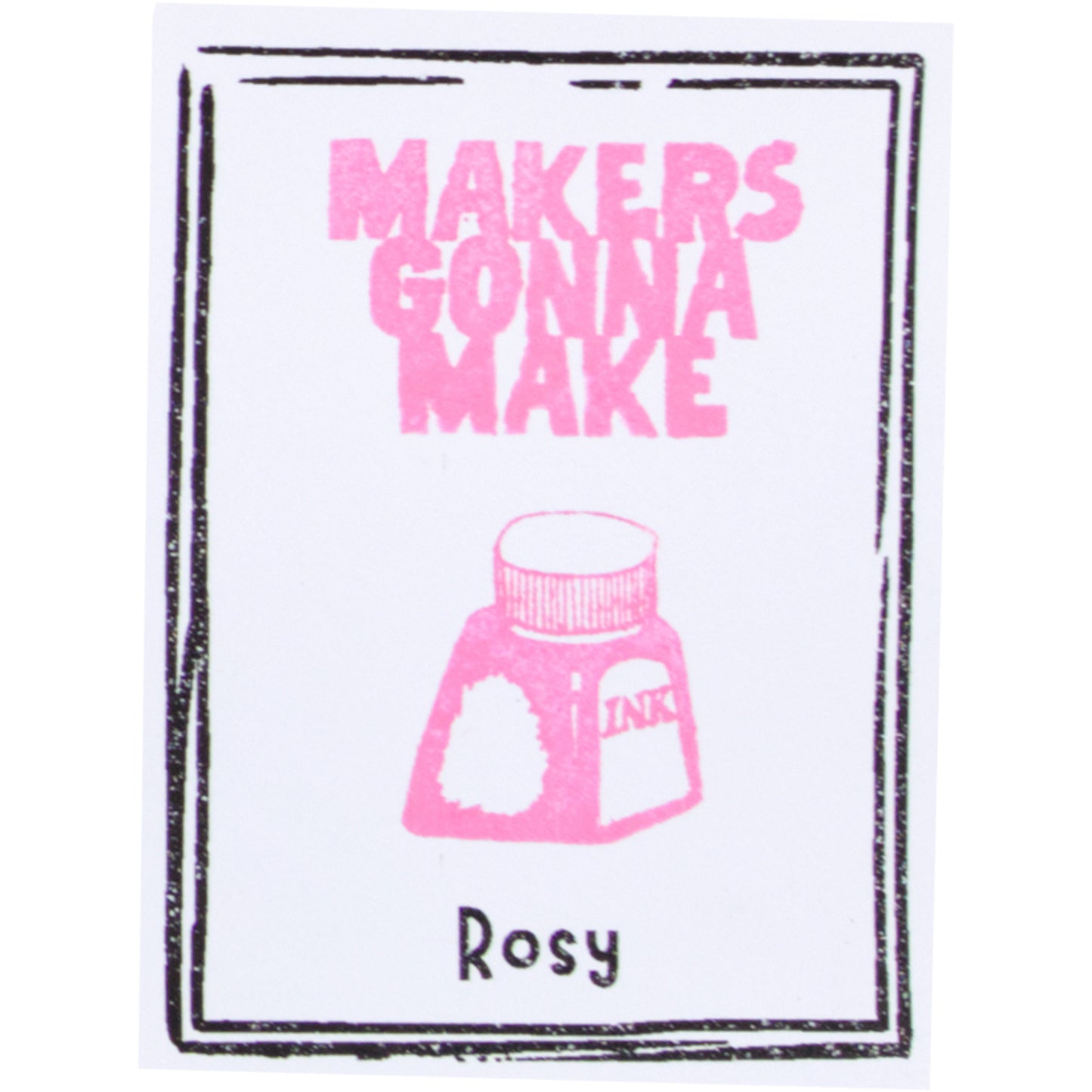 The Stamp Market - Almohadilla de Tinta Mini - Rosy