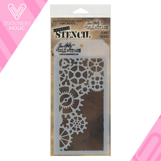 Tim Holtz - Stencil - Gears