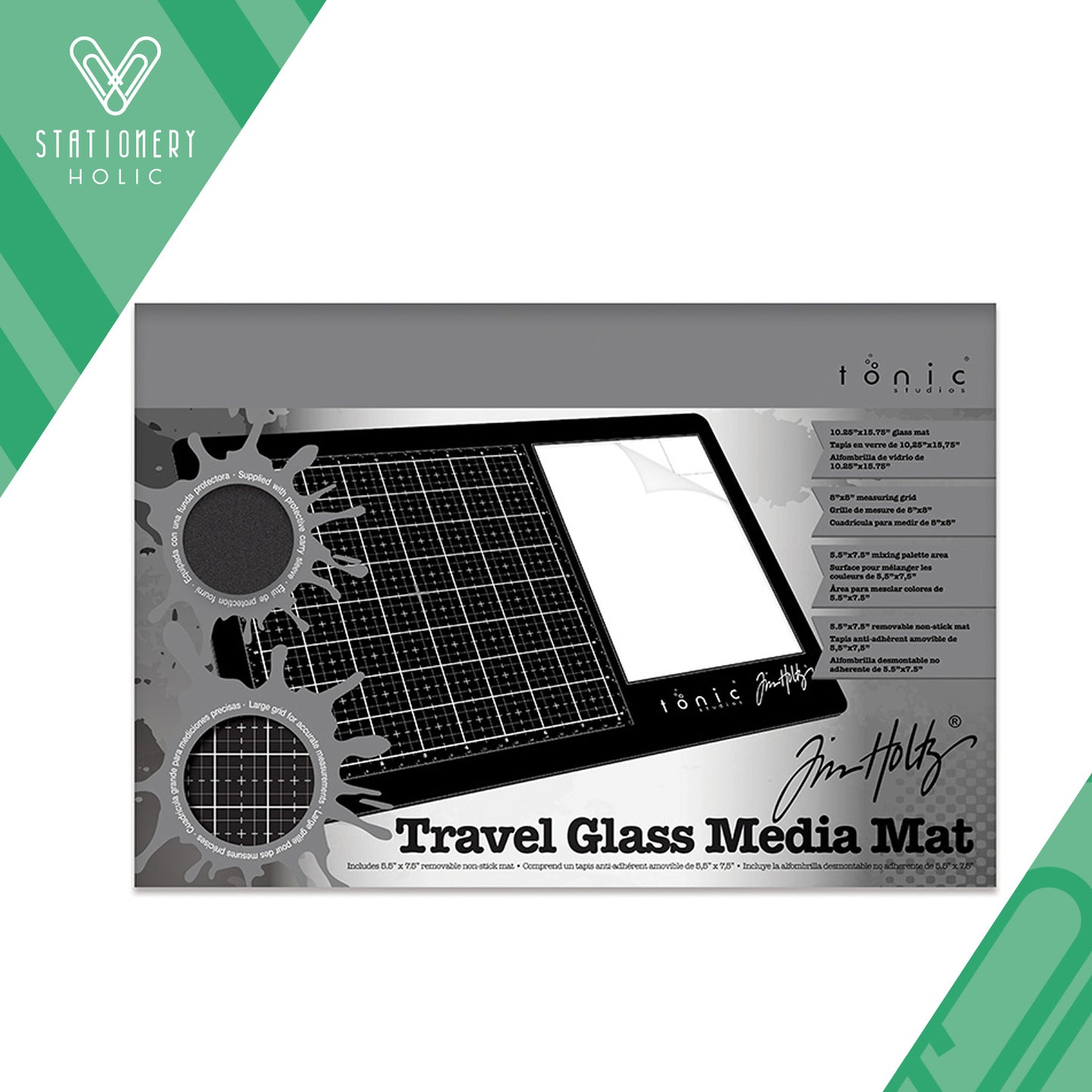 Tim Holtz - Travel Media Glass Mat