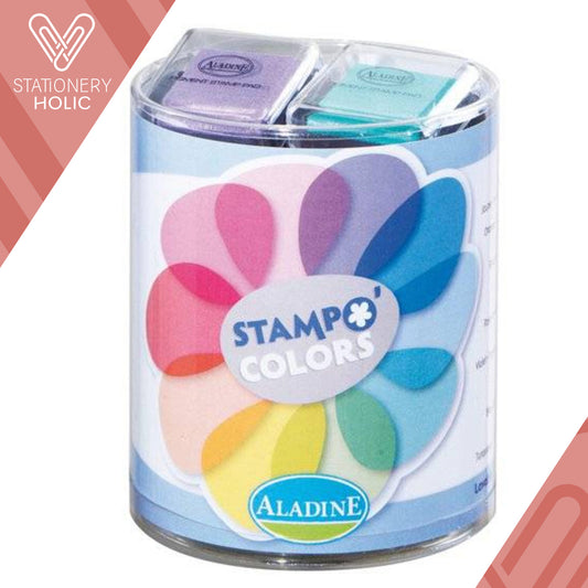 Aladine - Set 10 Tintas Pigmento Izink Stampo - Pastel