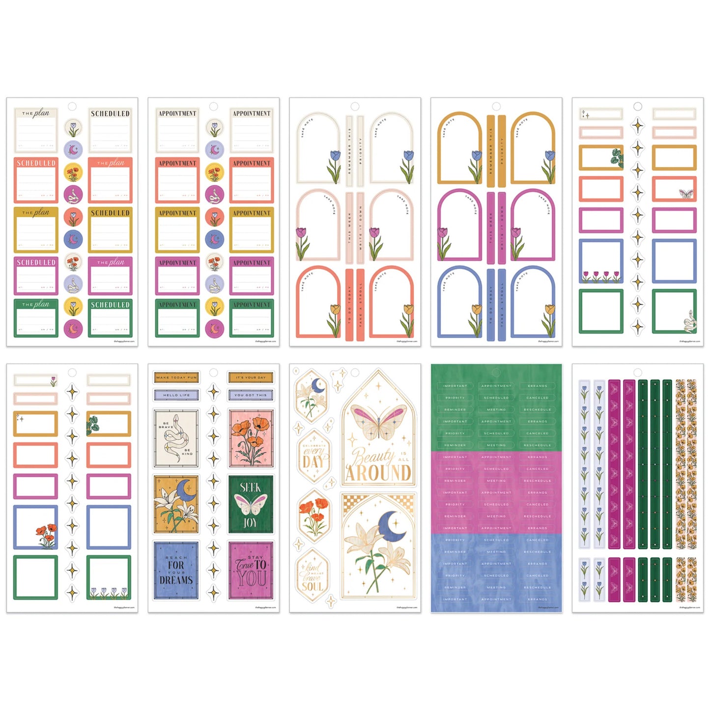 Happy Planner - Sticker Book - Tinted Mosaic