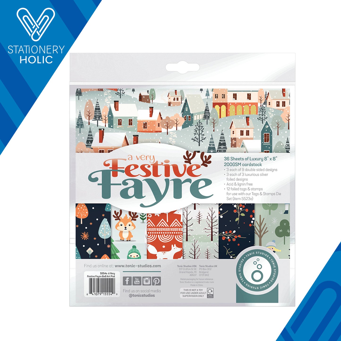 Tonic Studios - Colección 8 x 8 - A Very Festive Fayre