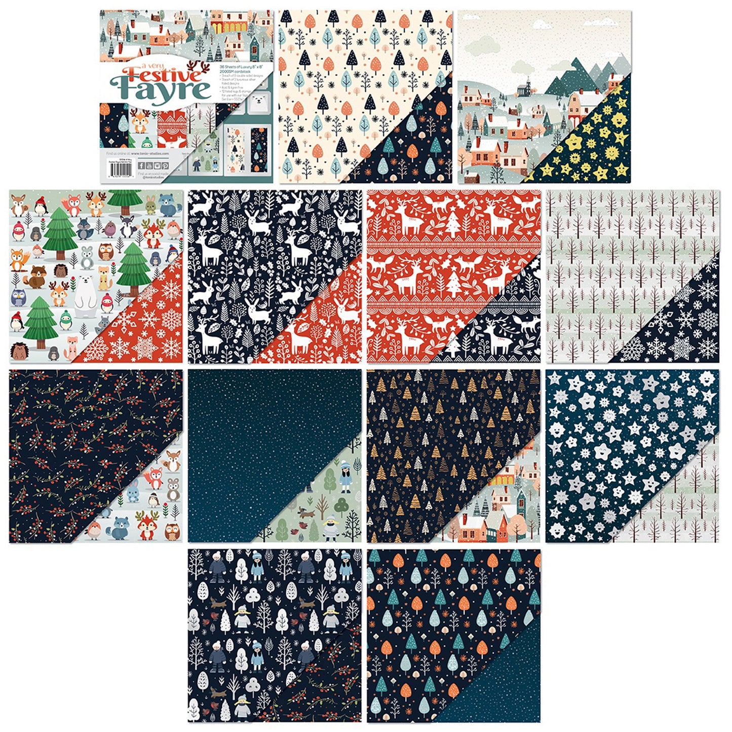 Tonic Studios - Colección 8 x 8 - A Very Festive Fayre