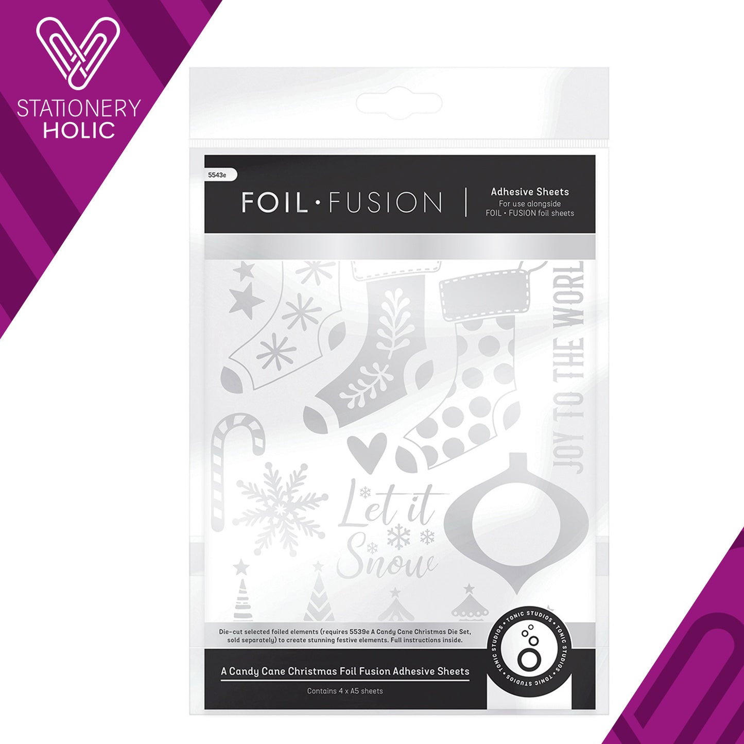 Tonic Studios - Foil Fusion Adhesive - A Candy Cane Christmas