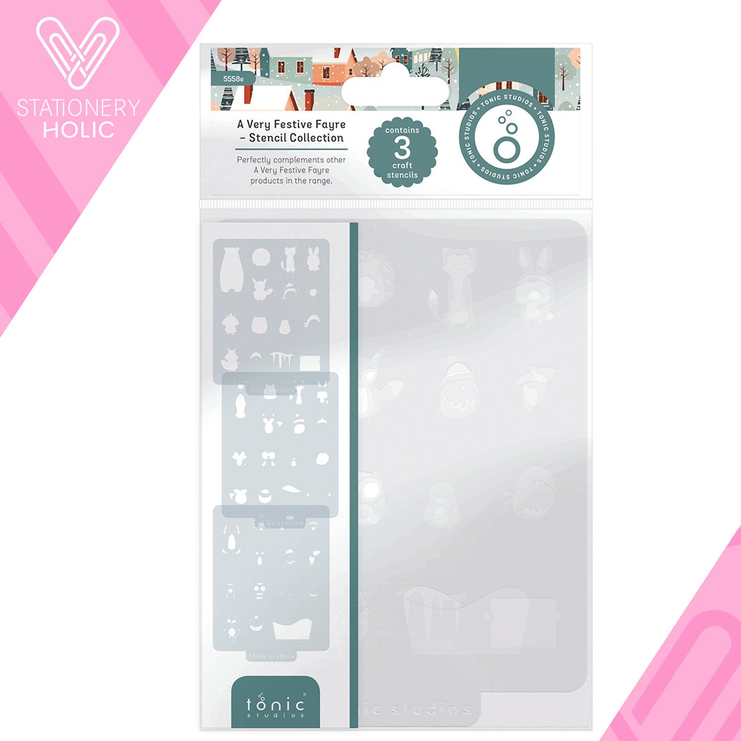 Tonic Studios - Stencil Set - A Very Festive Fayre
