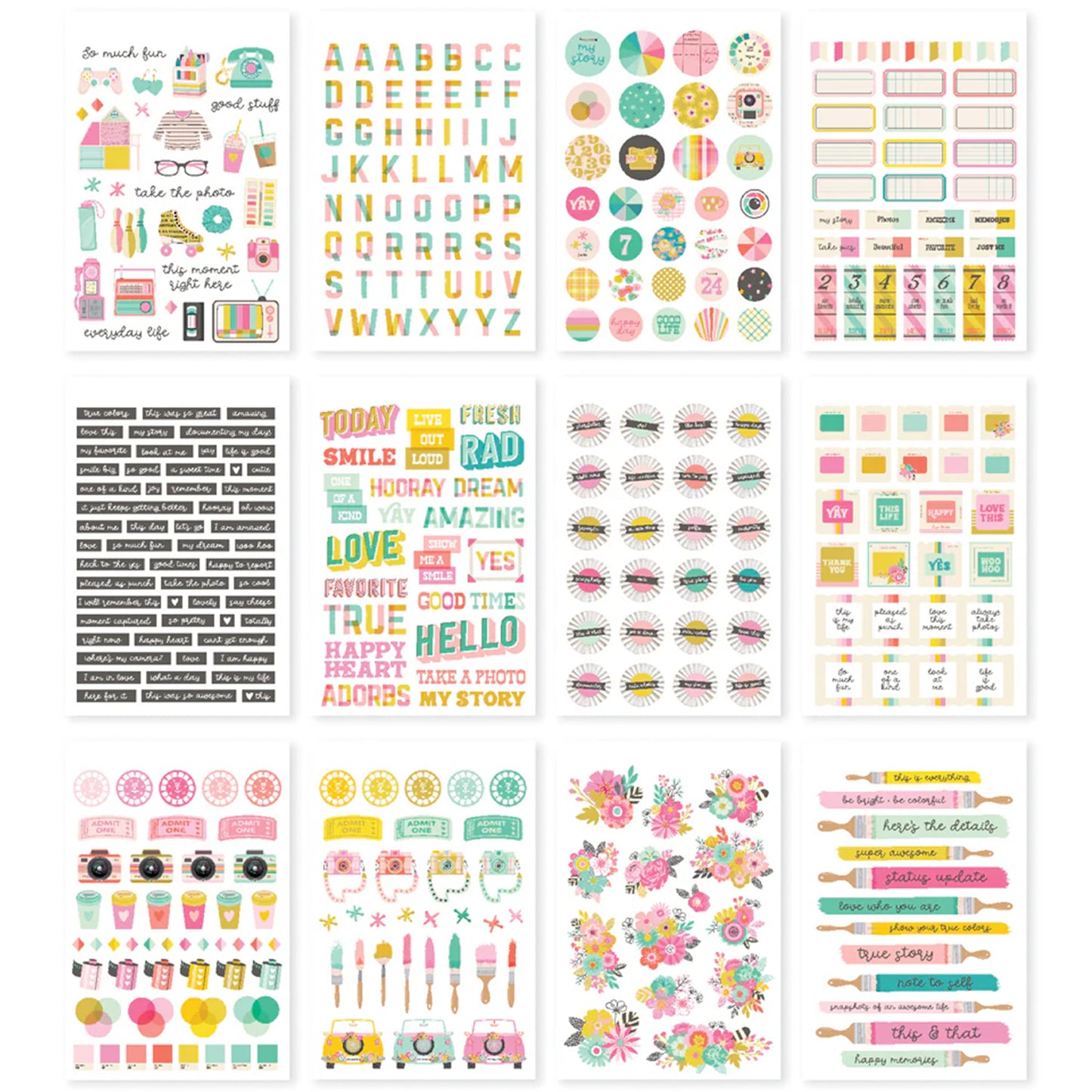 Simple Stories - Sticker Book - True Colors