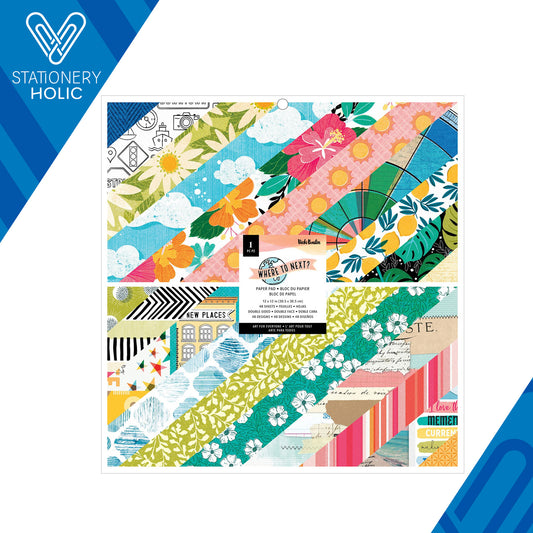 Vicky Boutin - Bloc Papel 12 x 12 - Where To Next?