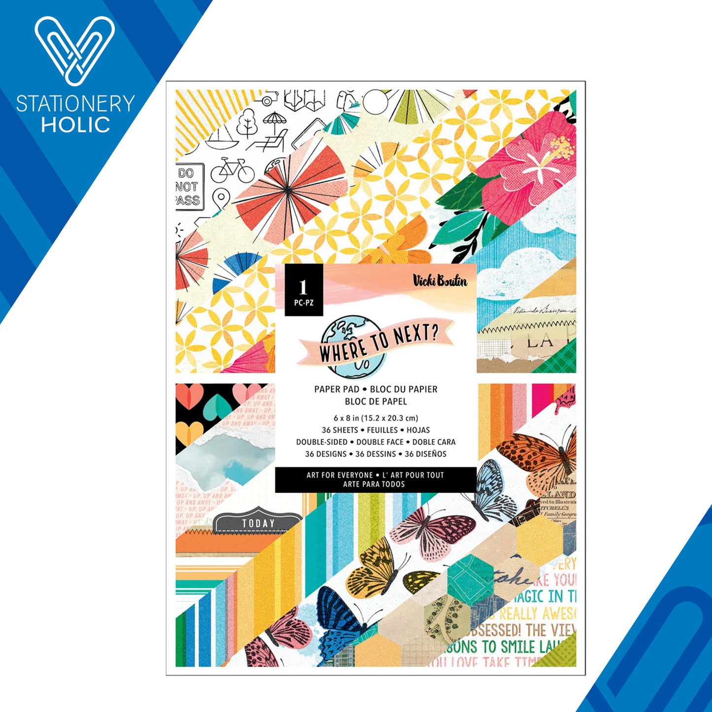 Vicky Boutin - Bloc Papel 6 x 8 - Where To Next?