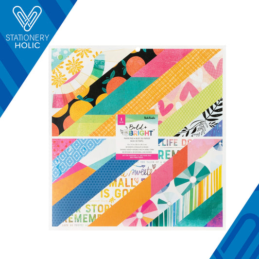 Vicki Boutin - Bloc Papel 12 x 12 - Bold & Bright