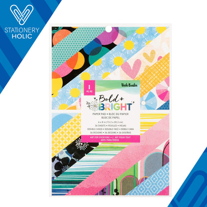 Vicky Boutin - Bloc Papel 6 x 8 - Bold + Bright
