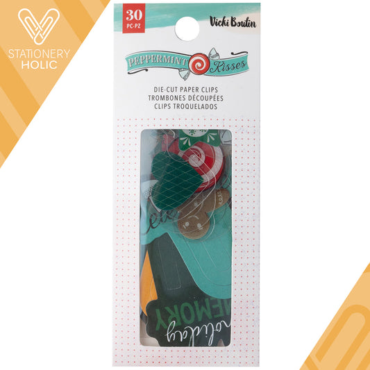 Vicky Boutin - Clips en Acetato y Cartoncillo - Peppermint Kisses