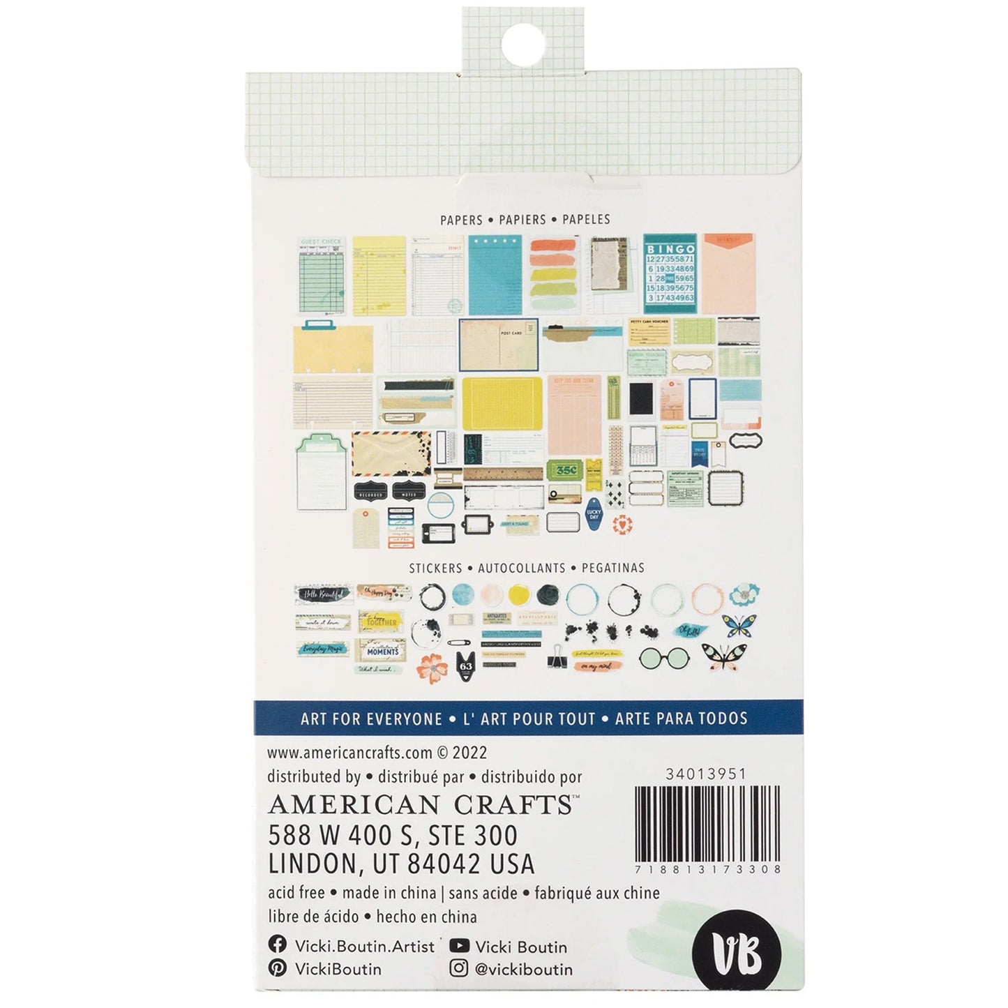 Vicky Boutin - Ephemera y Washi Stickers - Print Shop