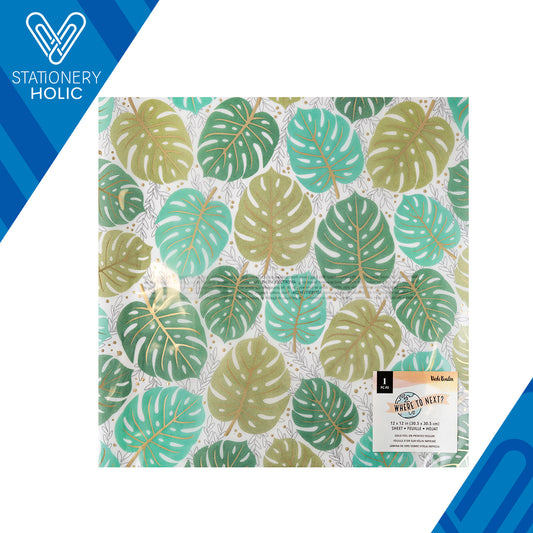 Vicky Boutin - Hoja de Calco con Foil 12 x 12 - Where To Next?