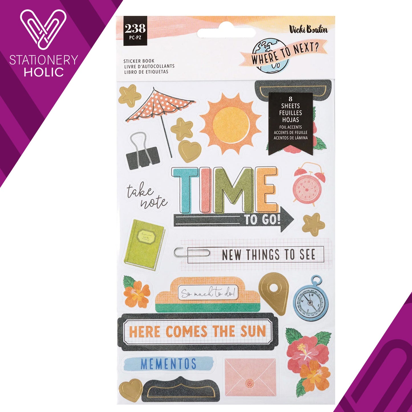 Vicky Boutin - Sticker Pad - Where To Next?