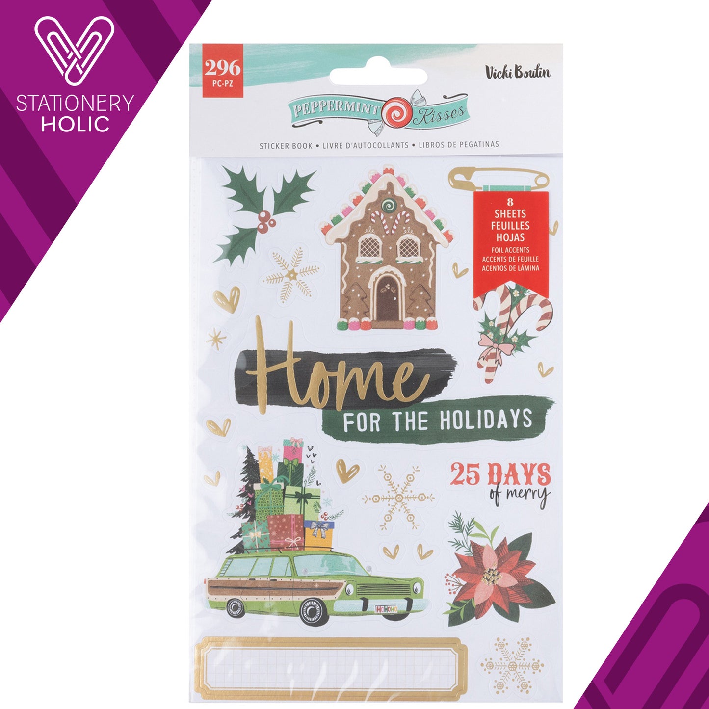 Vicky Boutin - Sticker Book - Peppermint Kisses