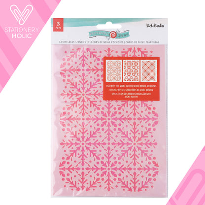 Vicky Boutin - Set de Stencils - Peppermint Kisses